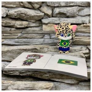 Brazil Ryan’s World Tour Travel Mystery Micro Figure Sticker Jag Lexa Doll Toy